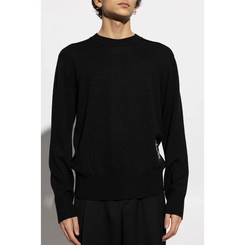 Burberry Wollen trui Black Heren