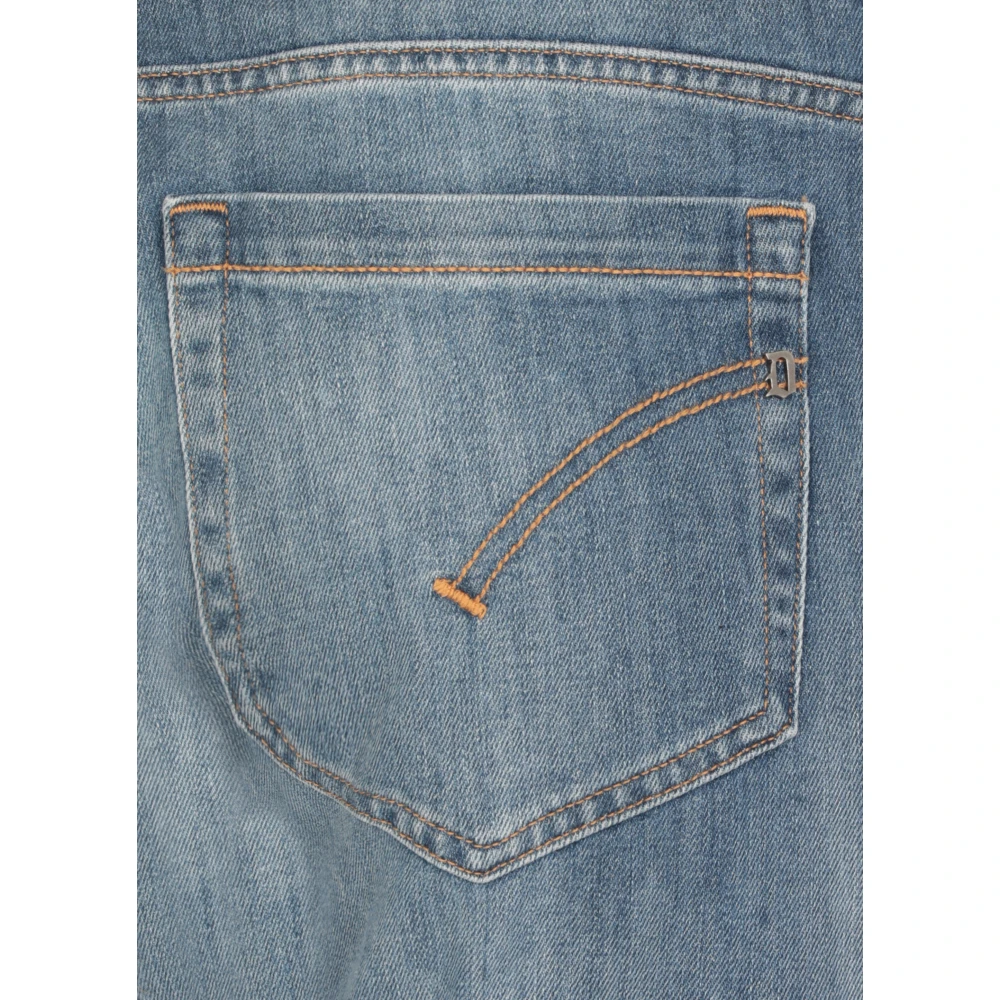 Dondup Blauwe Skinny Jeans met Riemlussen Blue Heren