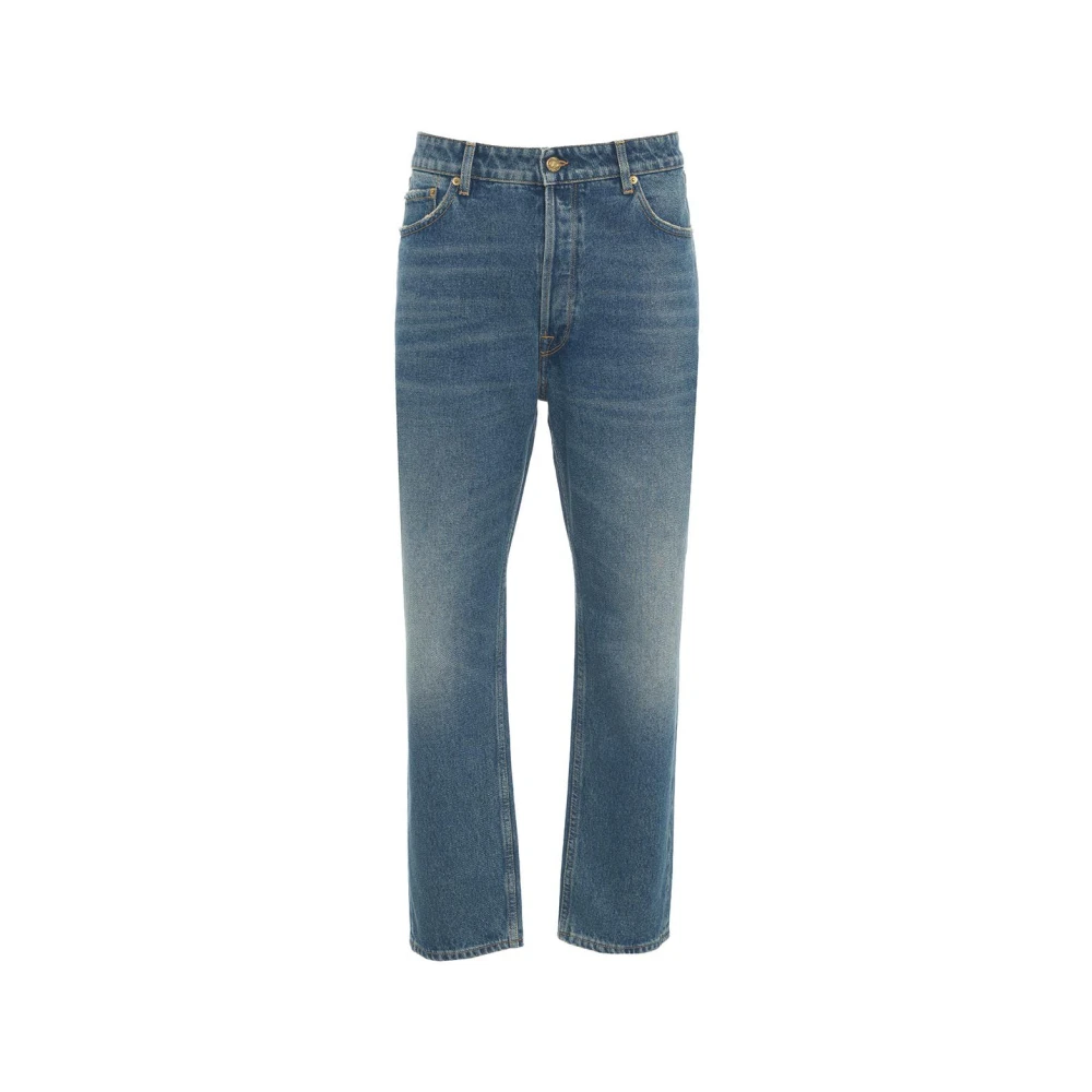 Golden Goose Men's Blue Regular Fit Happy Jeans - Straight Fit Jeans - W29 - Jeans