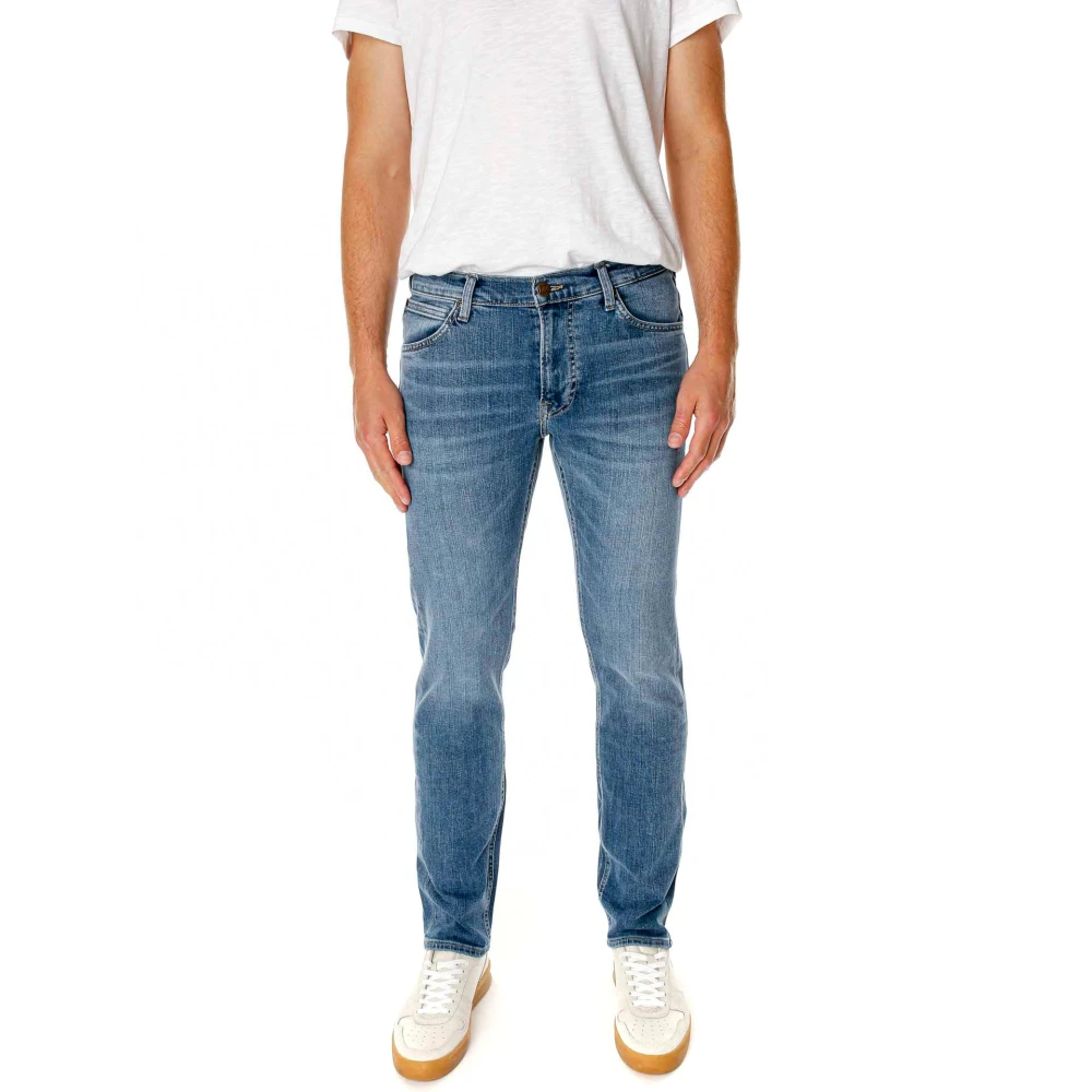 Lee Straight Fit Jeans met rits Blue Heren