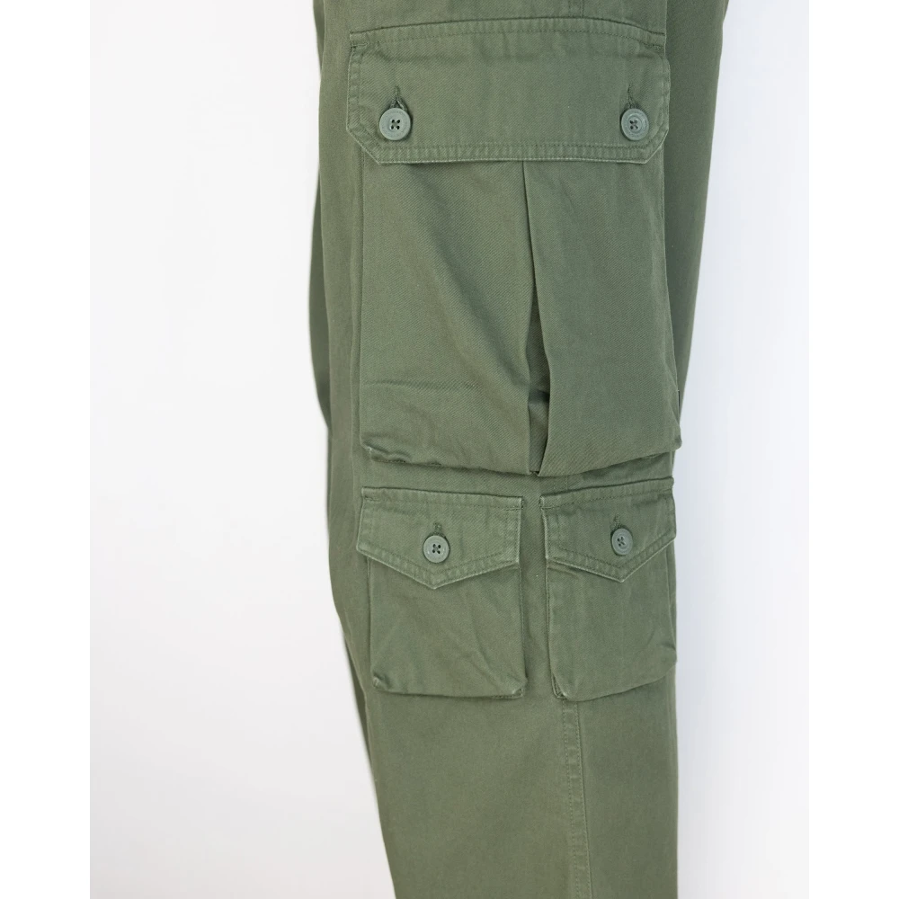Carhartt WIP Groene Katoenen Relaxte Fit Broek Green Heren