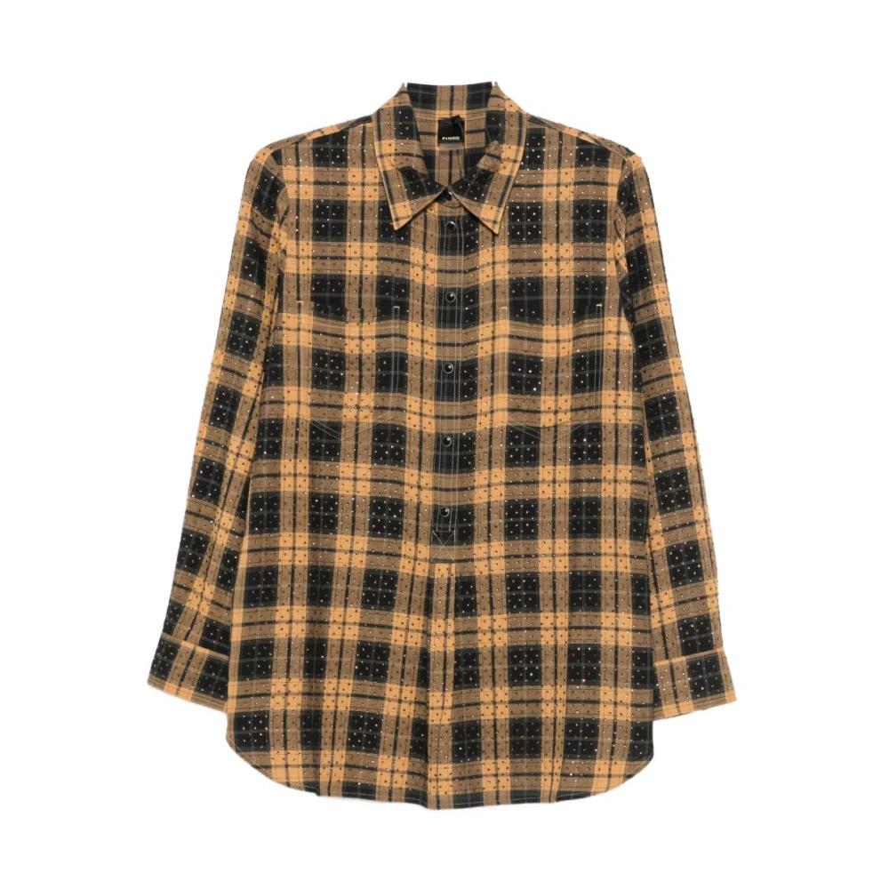 PINKO Beige Viscose Dress Shirt - IT42 | L - Image 2