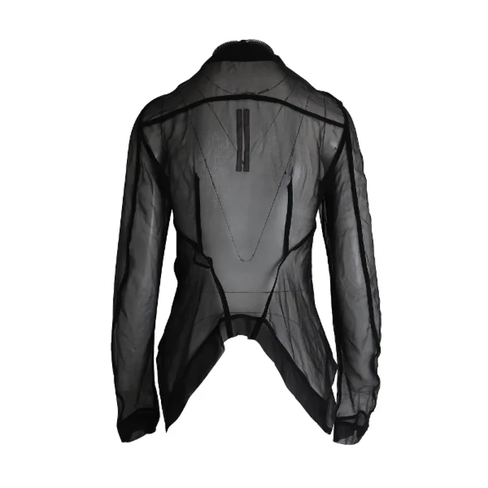 Rick Owens Pre-owned Silk outerwear Black Dames