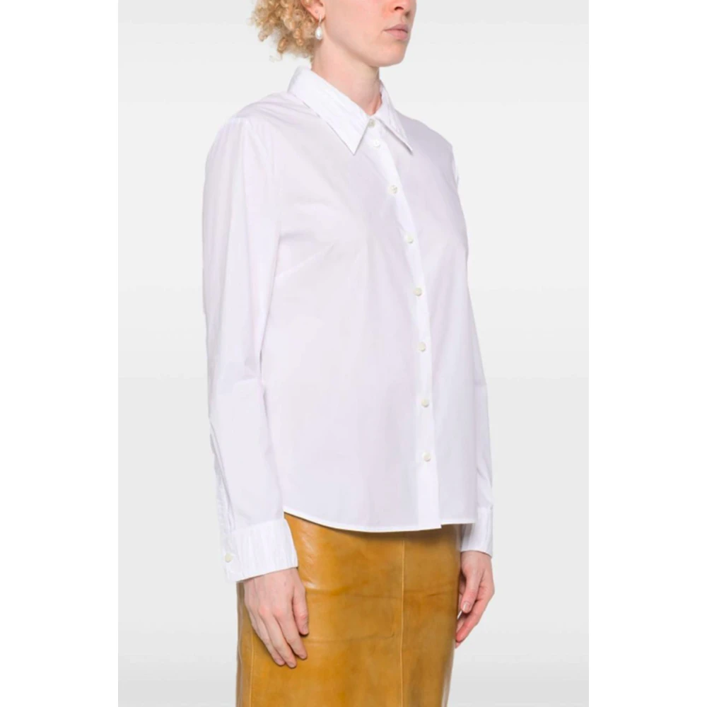 TORY BURCH Witte Poplin Button-Up Overhemd White Dames