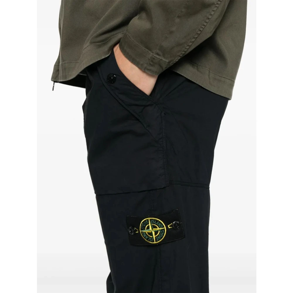 Stone Island Casual Cargo Broek voor Mannen Blue Heren