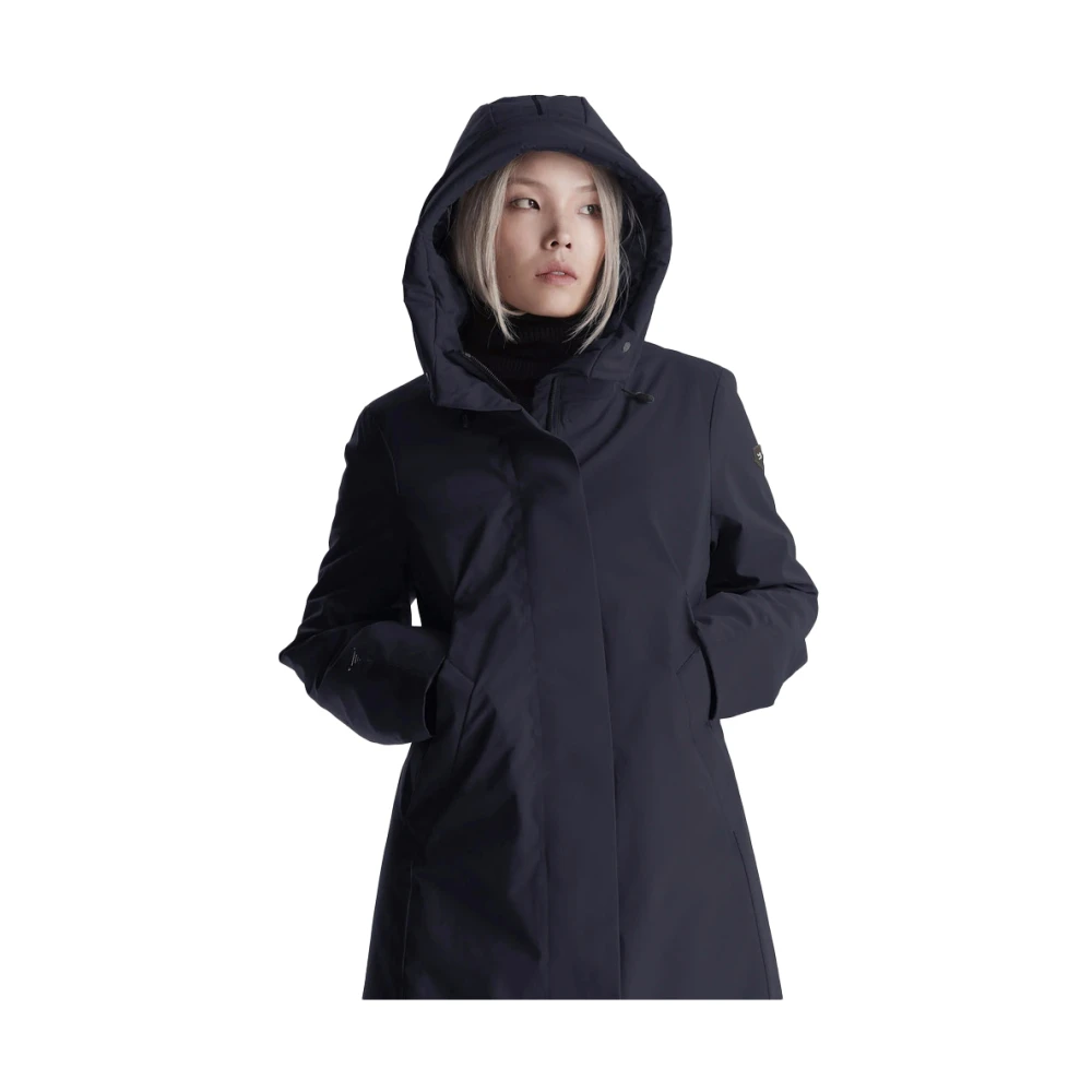Krakatau Stedelijke Regen Parka Gaia Zwart Black Dames