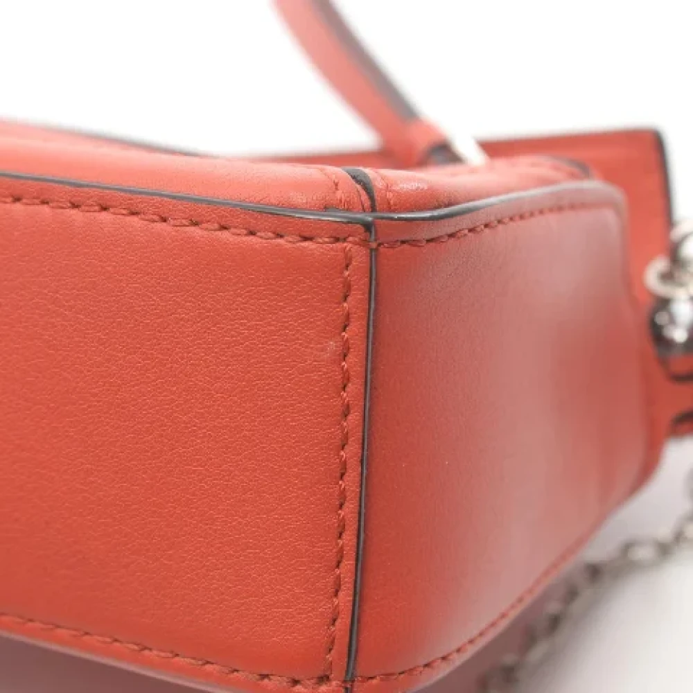 Loewe Pre-owned Leather handbags Orange Dames
