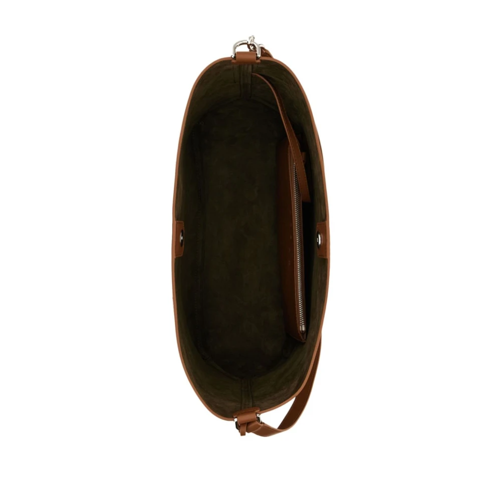 Hogan Bruine Schoudertas met Logohanger Brown Dames