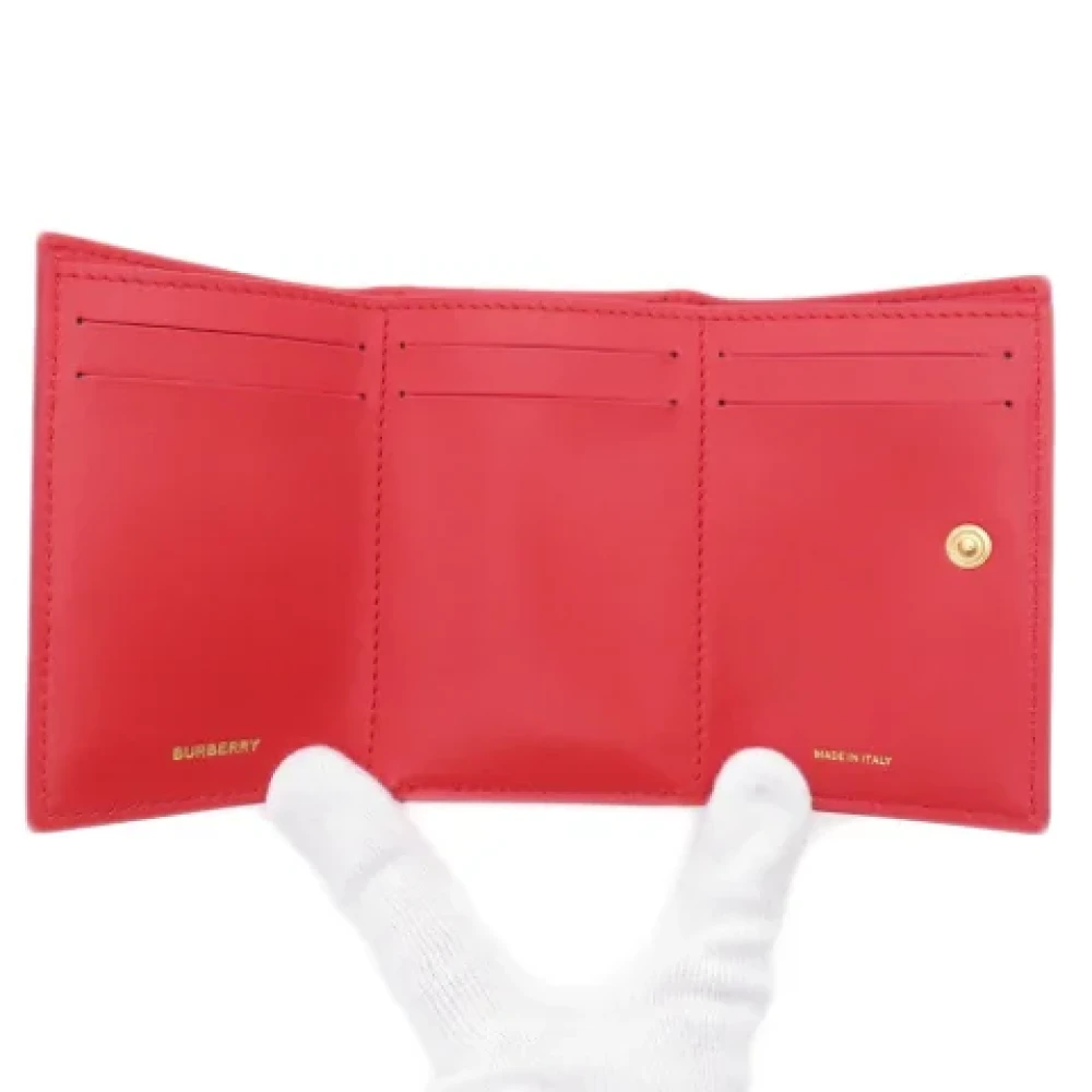 Burberry Vintage Pre-owned Leather wallets Red Dames