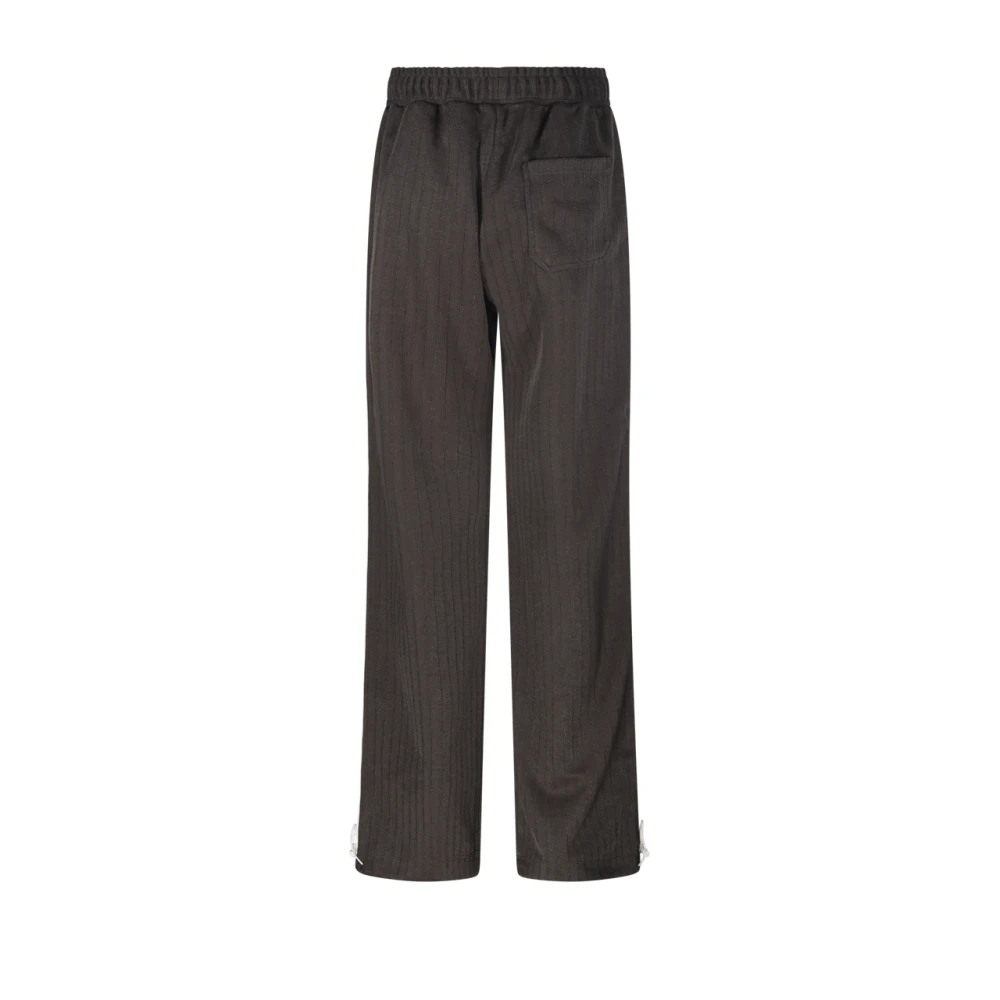 Golden Goose Joggingbroek met brede pijpen en strepenlogo Green Dames