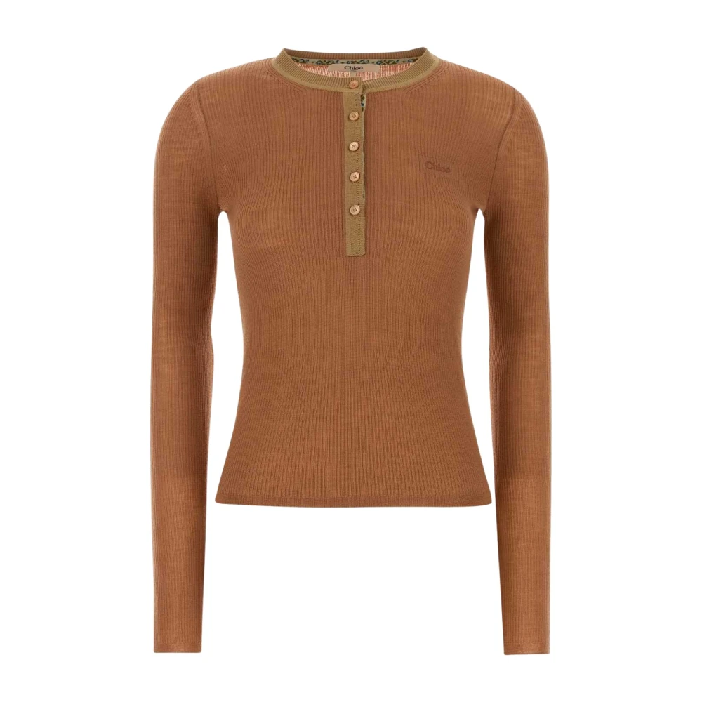 Chloé Beige Wool Oves Aries Shirt - M - Image 4