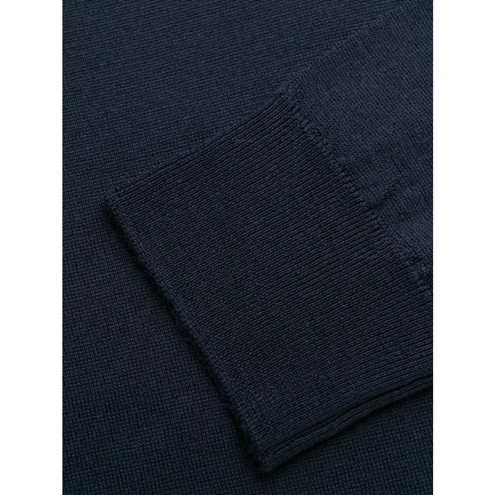 John Smedley Klassieke V-hals Pullover Sweater Black Heren
