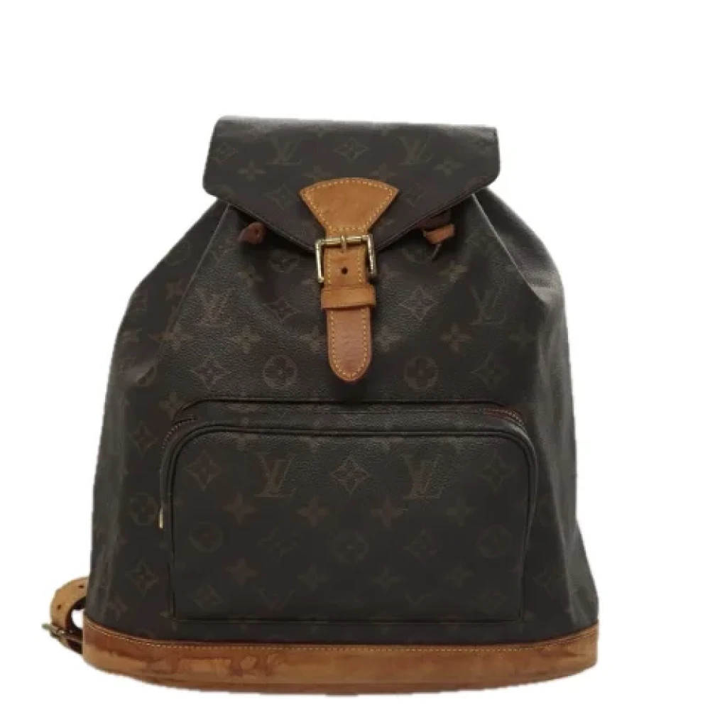 Louis Vuitton Vintage Pre-owned Canvas backpacks Brown Dames