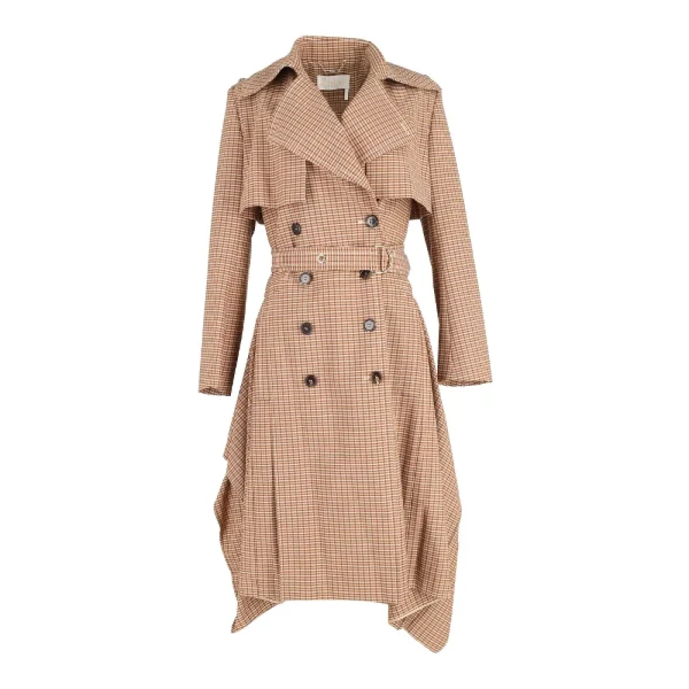 Chloé Pre-owned Cotton outerwear Brown Dames