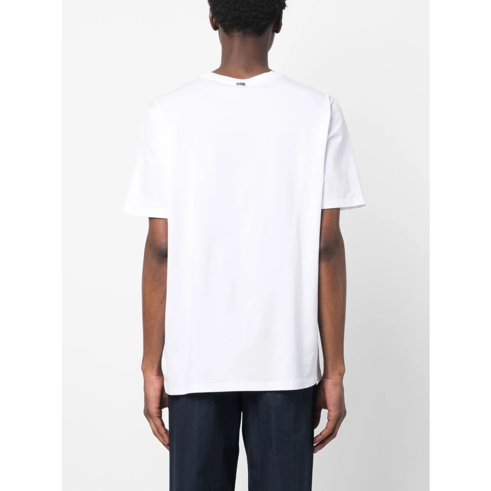 Herno Witte T-shirts & Polos voor mannen White Heren