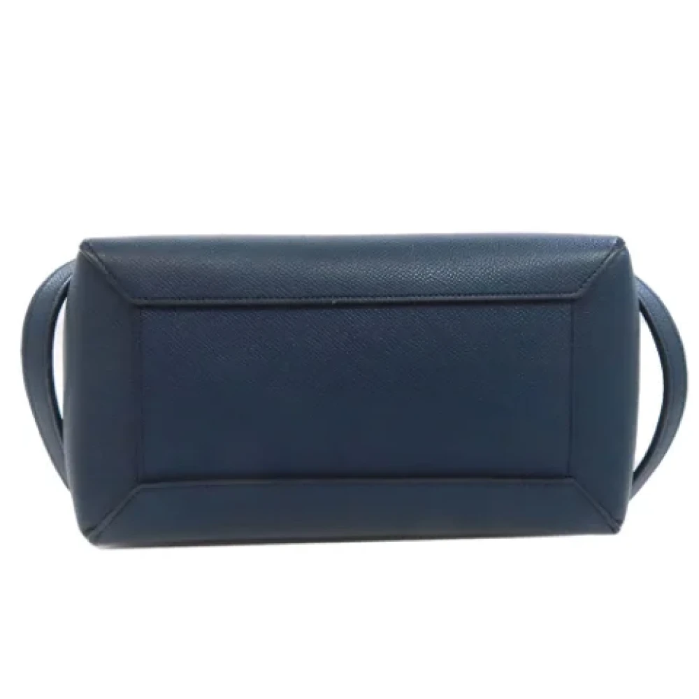 Celine Vintage Pre-owned Leather handbags Blue Dames