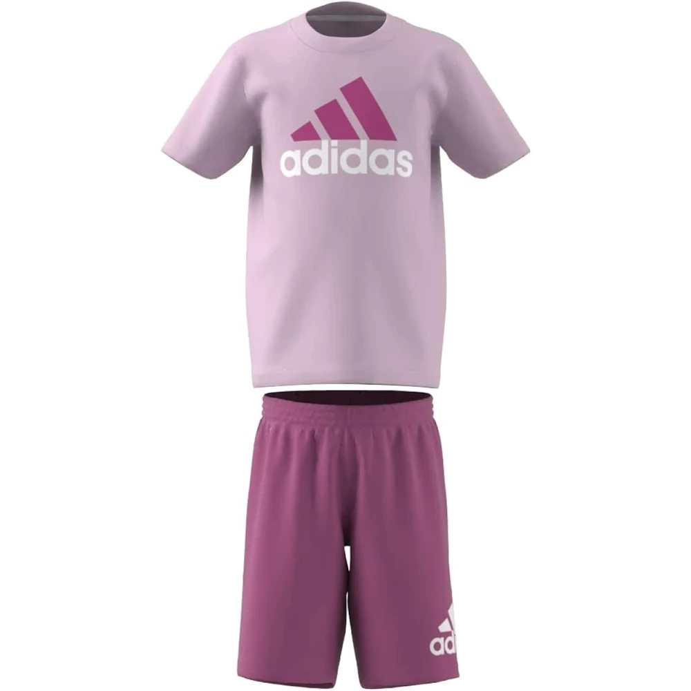 Adidas Barn Rosa Kortärmad T-shirt Set Pink, Unisex