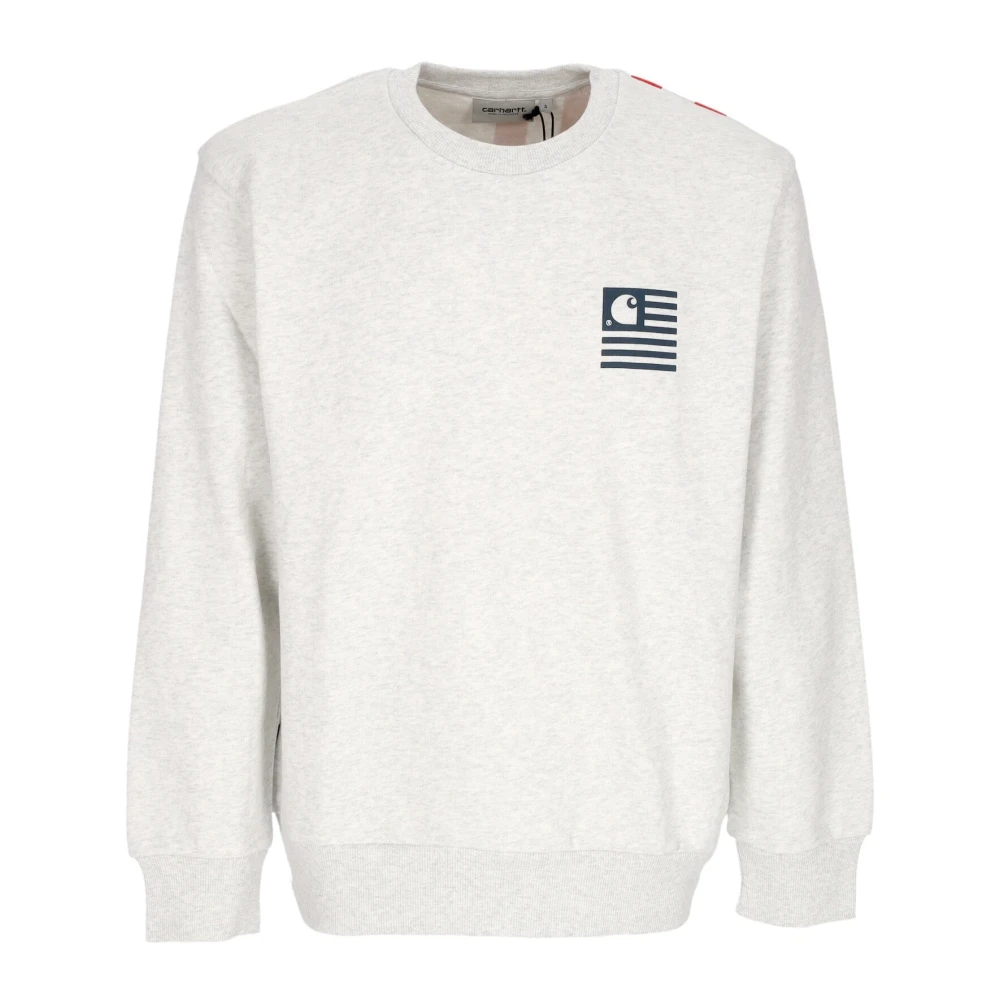 Carhartt WIP Lichtgewicht Crewneck Sweatshirt Ash Heather Gray Heren