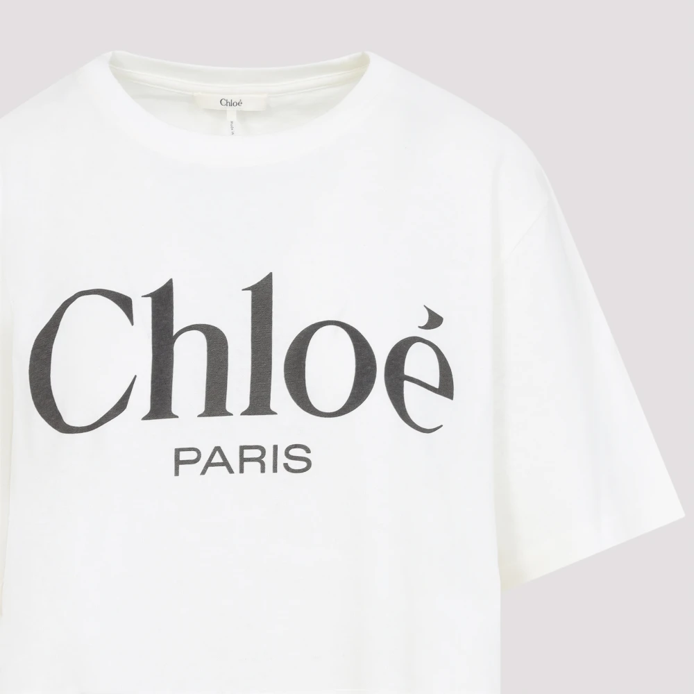 Chloé Witte T-shirt voor vrouwen White Dames