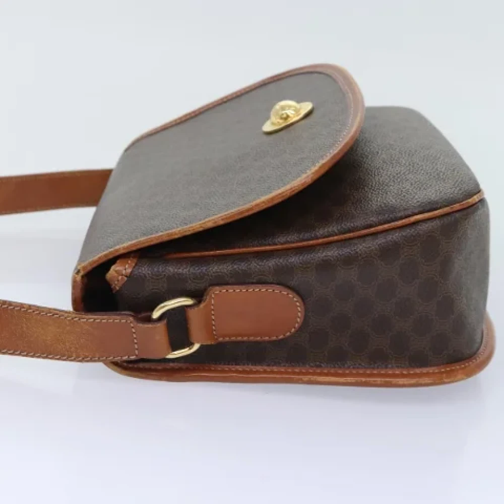 Celine Vintage Pre-owned Canvas shoulder-bags Brown Dames