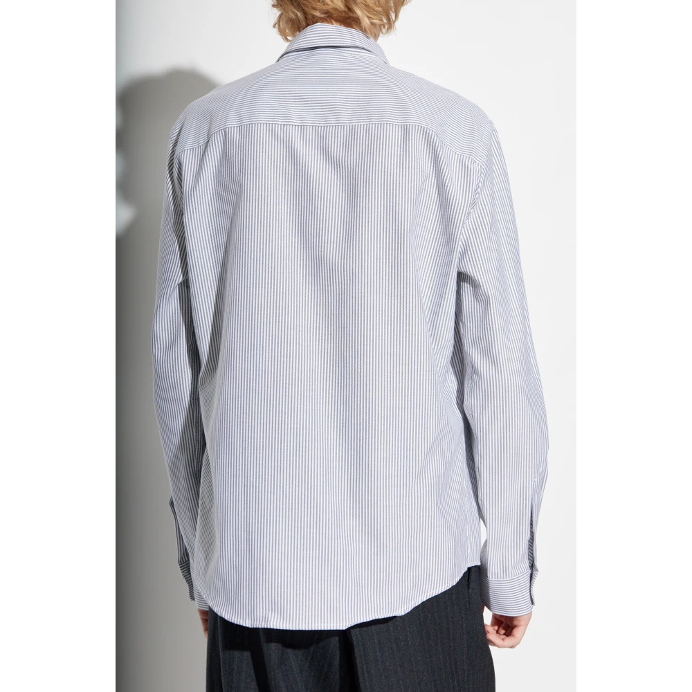 Ami Paris Gestreepte overhemd Gray Heren