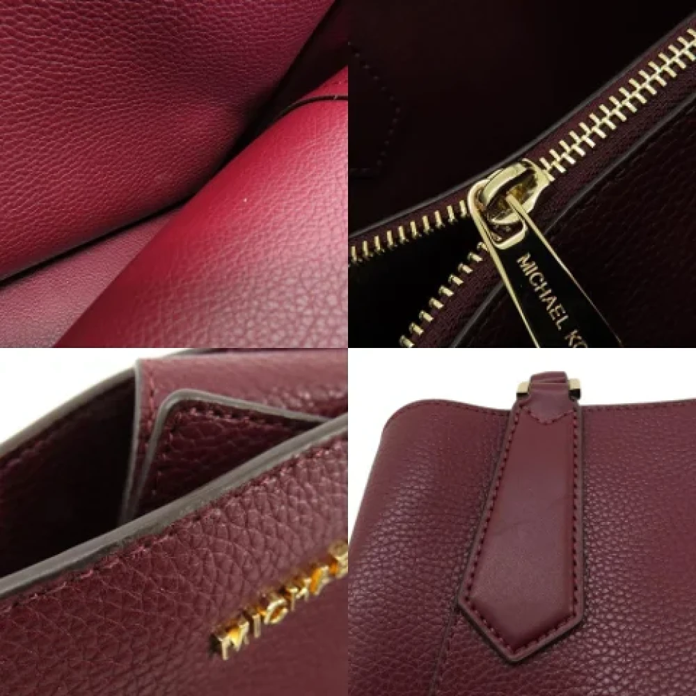 Michael Kors Pre-owned Leather handbags Red Dames