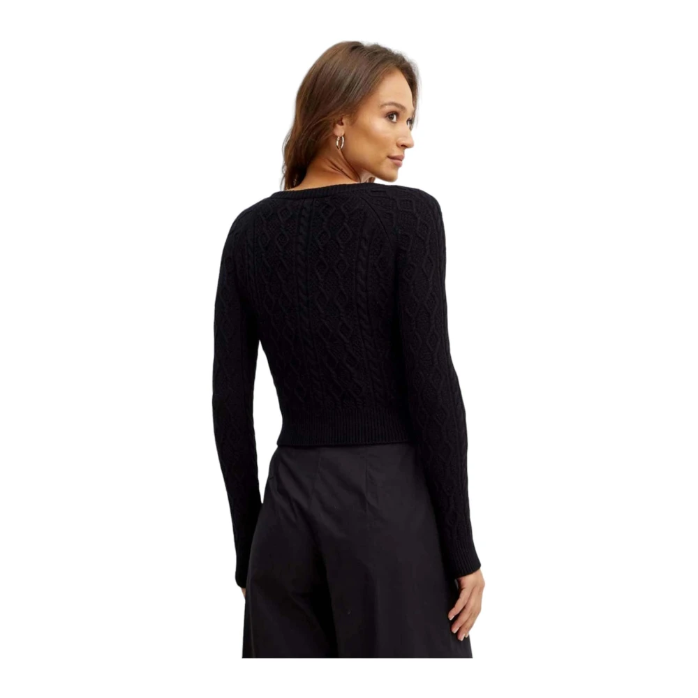 Guess Stijlvolle Gebreide Cardigan Sweater Black Dames