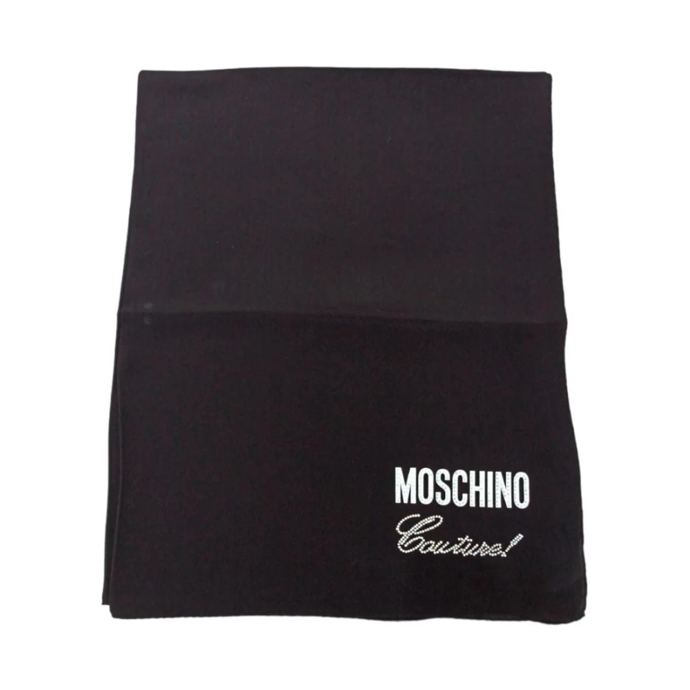 Moschino Elegante Winter Sjaal Black Dames