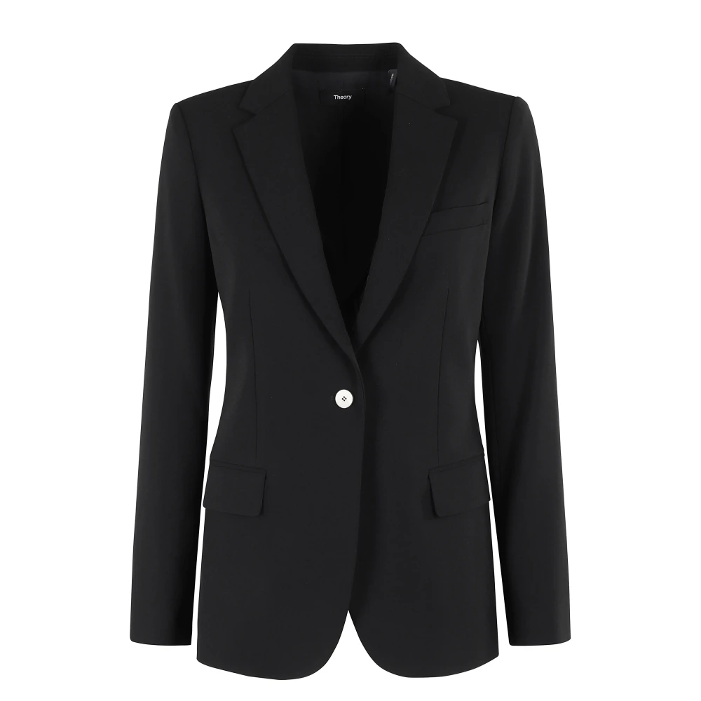 Theory Klassieke Blazer voor Mannen Black Dames