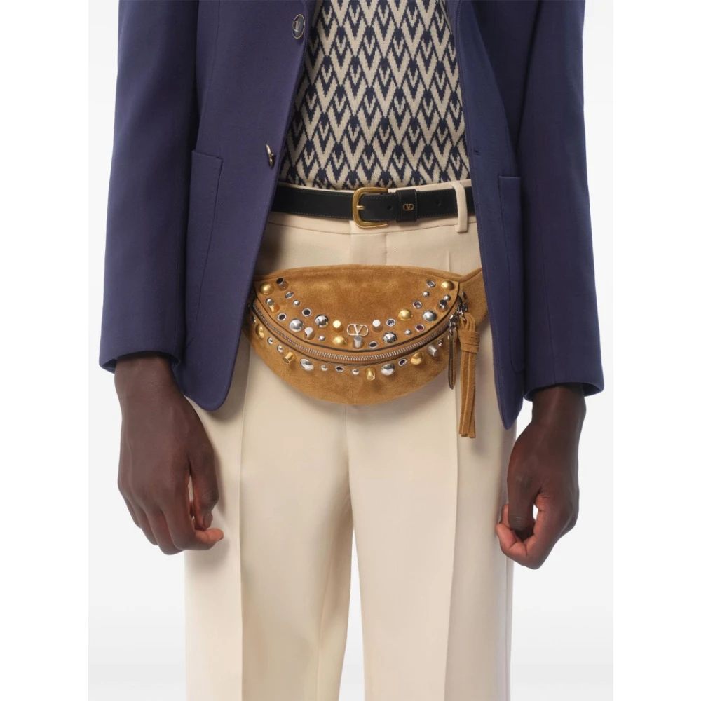 Valentino Garavani Blauw Single-Breasted Jas Blue Heren