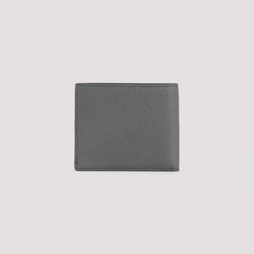 Giorgio Armani Groene Leren Bi-Fold Portemonnee Green Heren