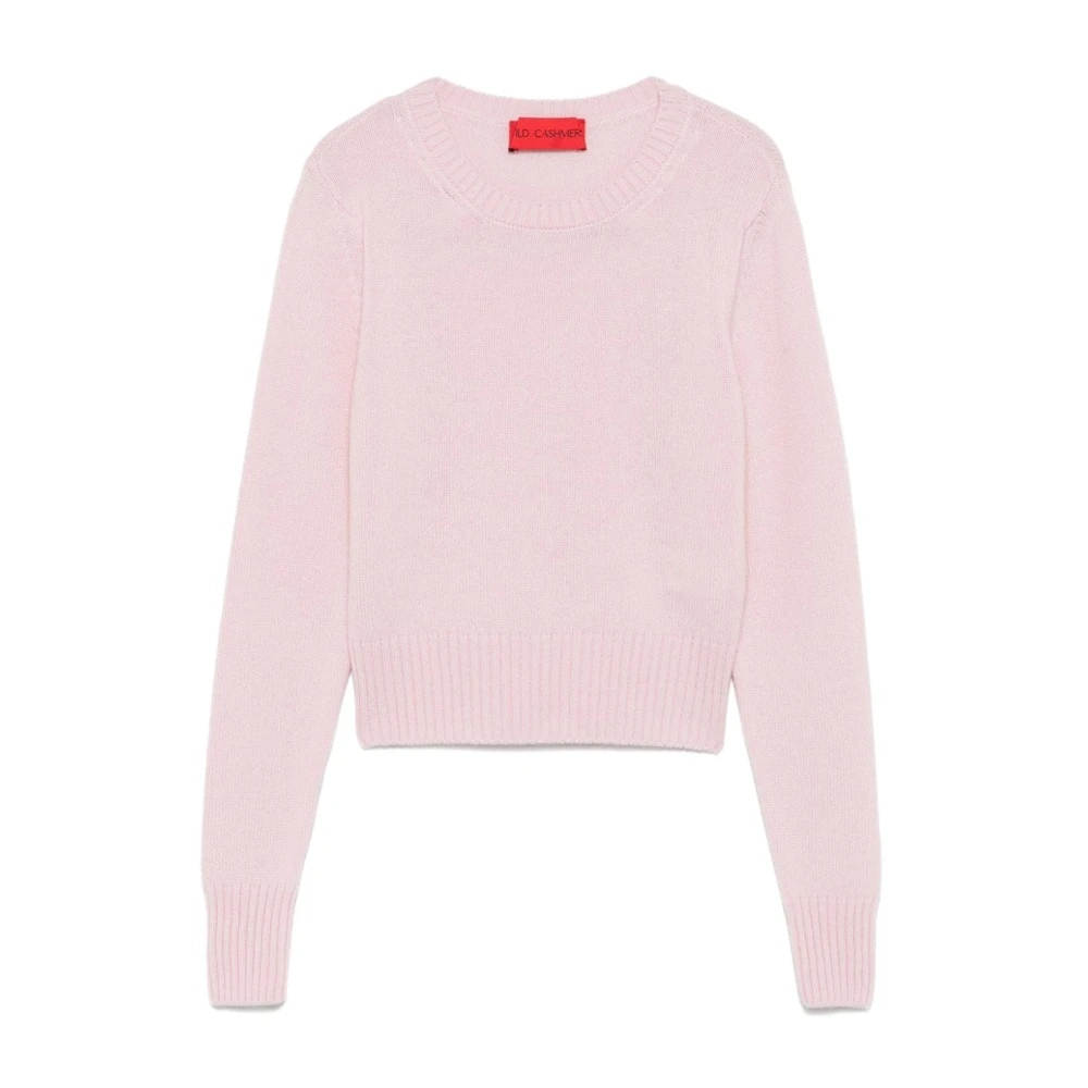 Wild Cashmere Roze Cashmere Crew Neck Sweater Pink Dames