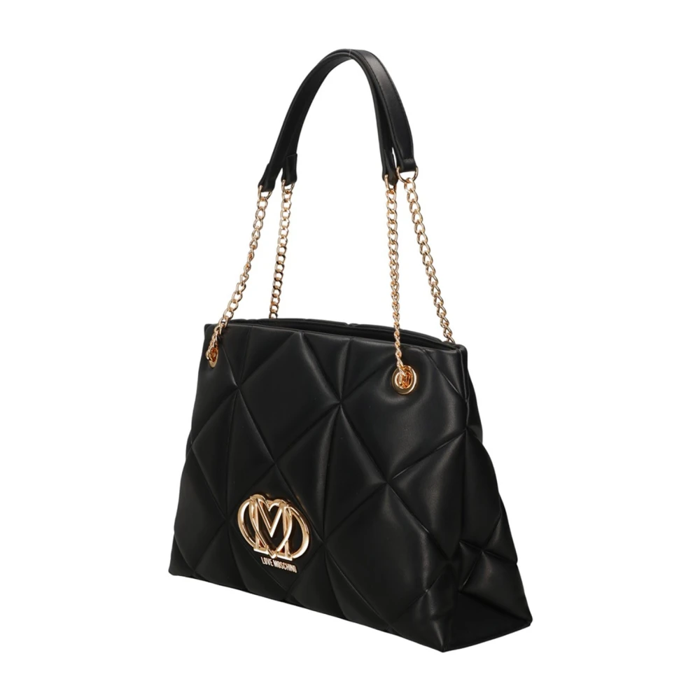 Moschino Zwarte synthetische dames shopper Black Dames