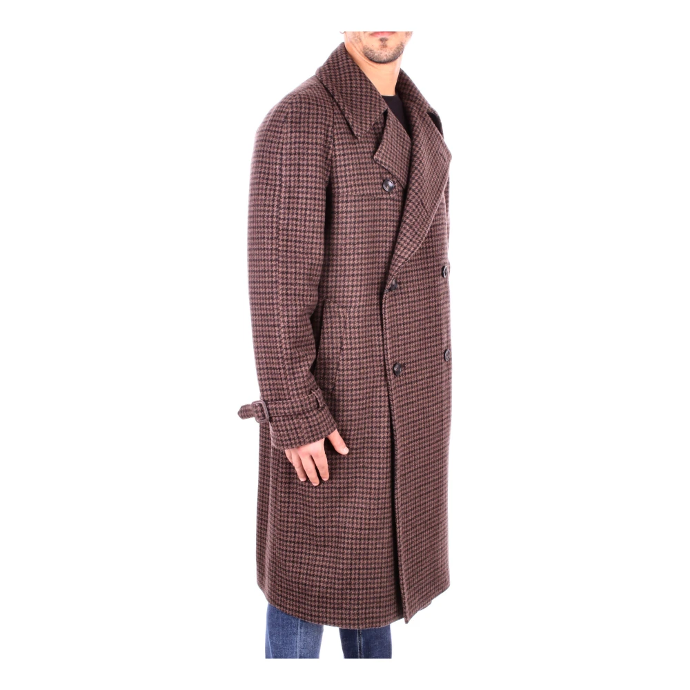 Tagliatore Bruine Dubbelbreasted Jas Brown Heren