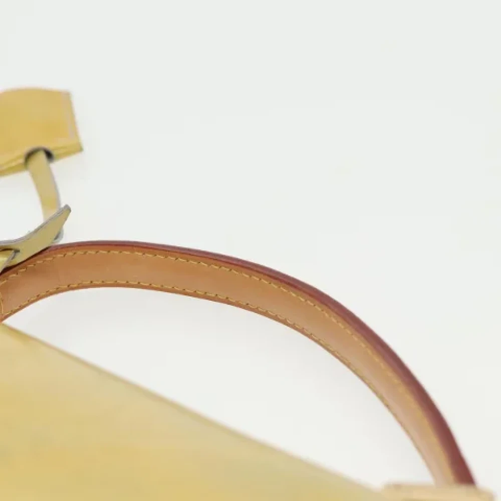 Louis Vuitton Vintage Pre-owned Leather handbags Yellow Dames