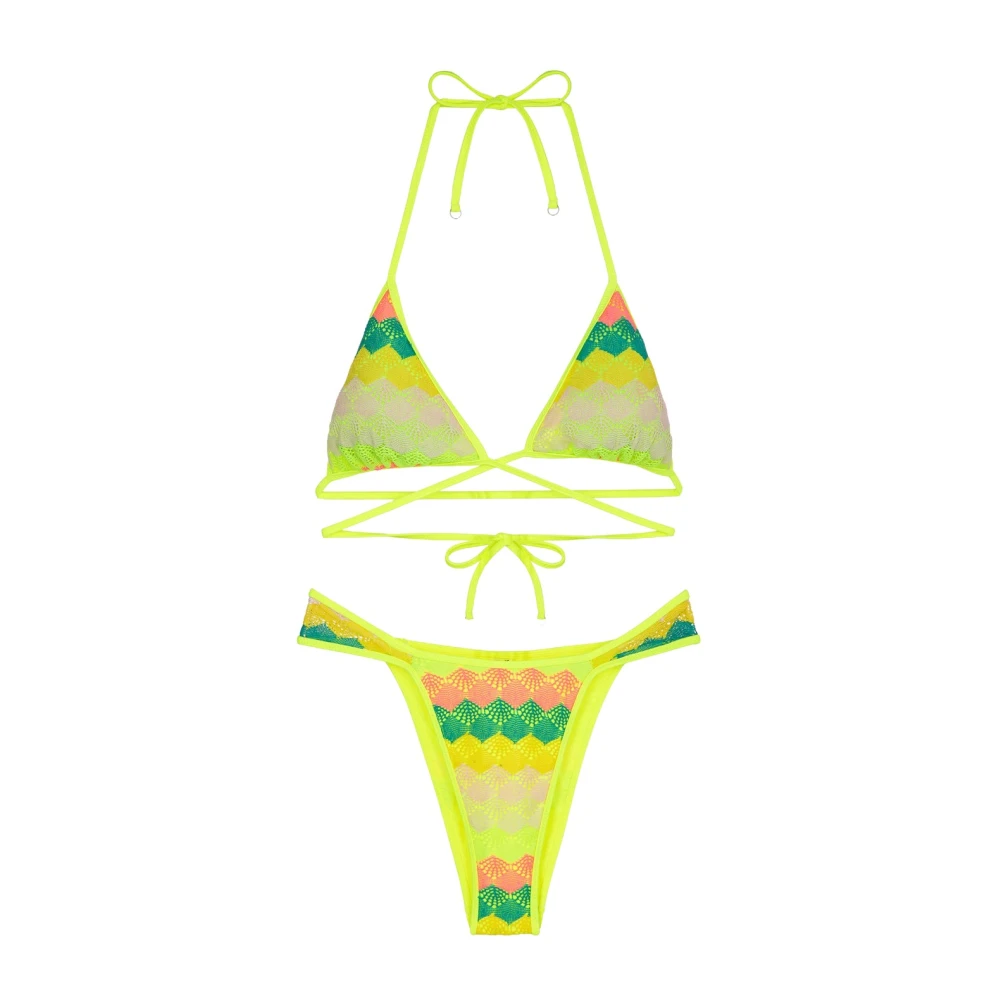 F**k Bikini Triangolo E Slip Fisso Ethos Multicolor Dames