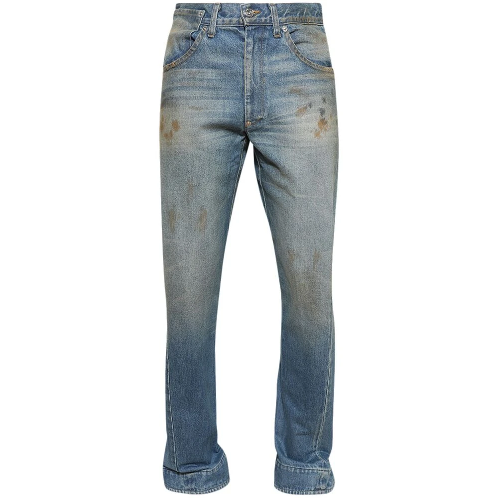 Gallery Dept. Blauwe Denim Jeans met Distressed Finish Blue Heren