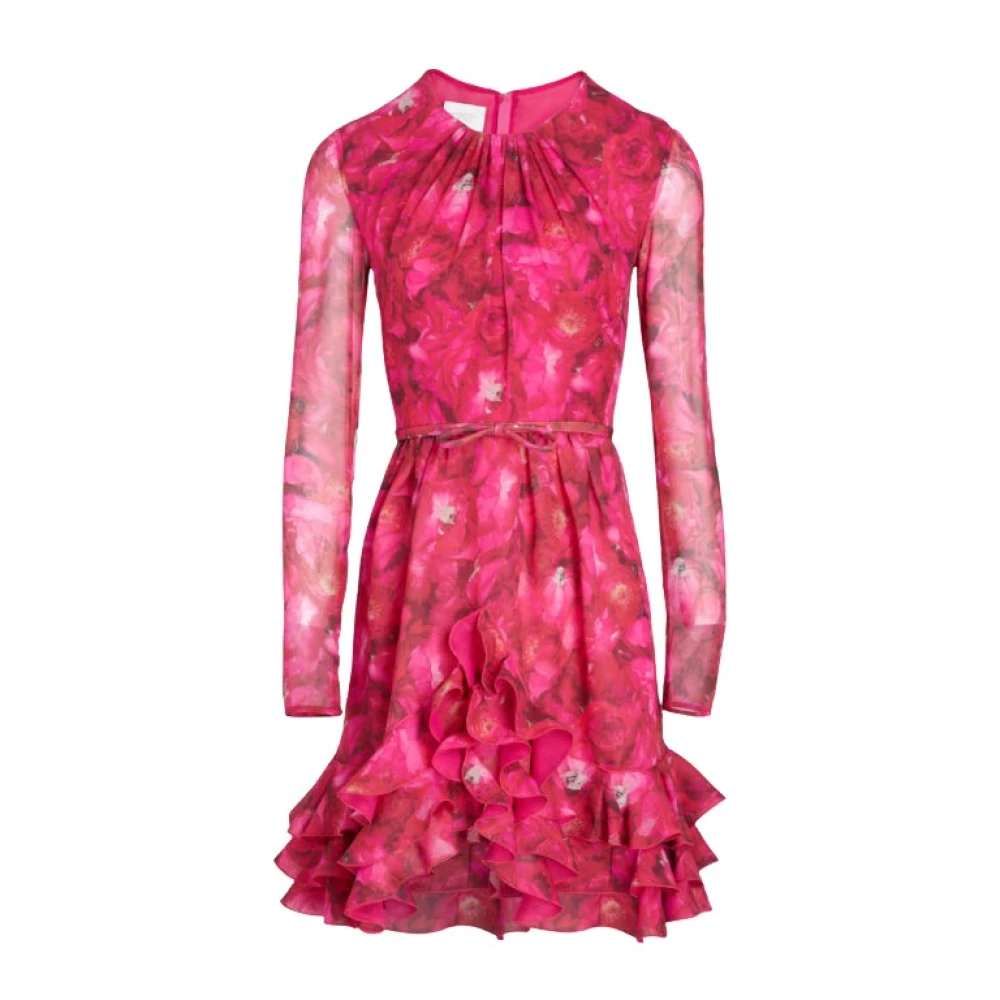 Giambattista Valli Silke Fuchsia Print Klänning Pink, Dam