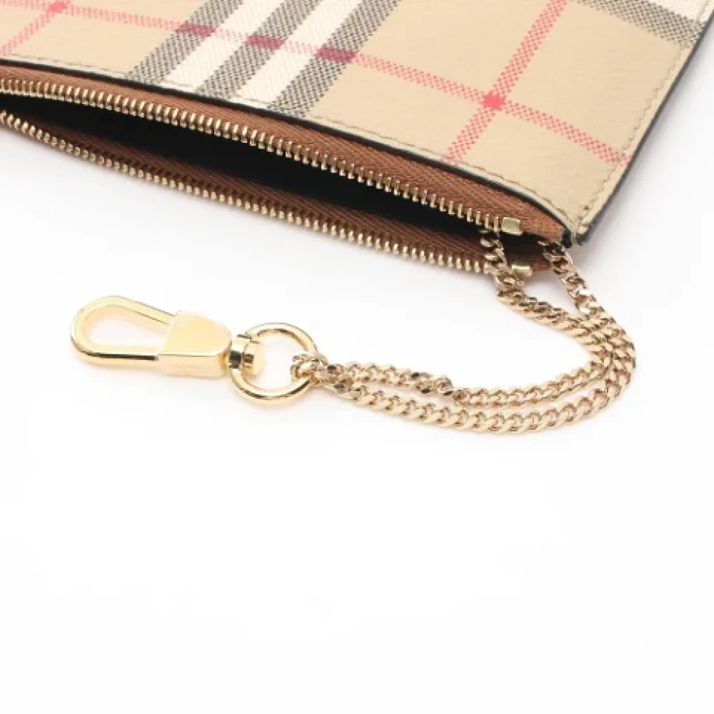 Burberry Vintage Pre-owned Canvas wallets Beige Dames
