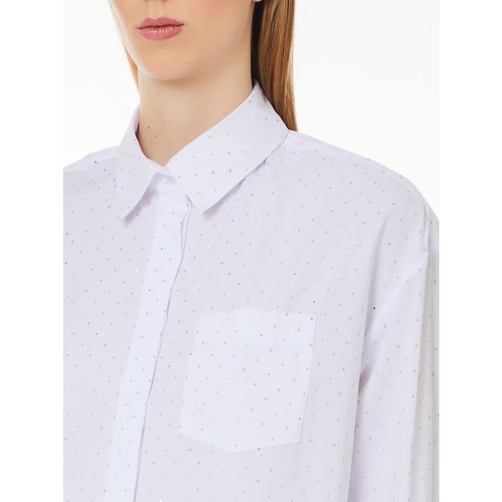 Liu Jo Witte Oversized Shirt White Dames