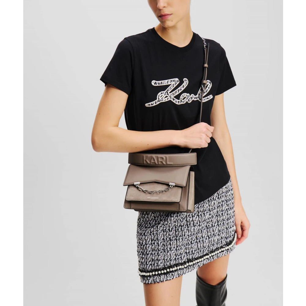 Karl Lagerfeld Crossbody Gray Dames