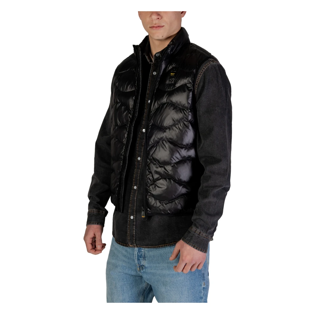 Blauer Lente Zomer Heren Polyamide Shirt Collectie Black Heren