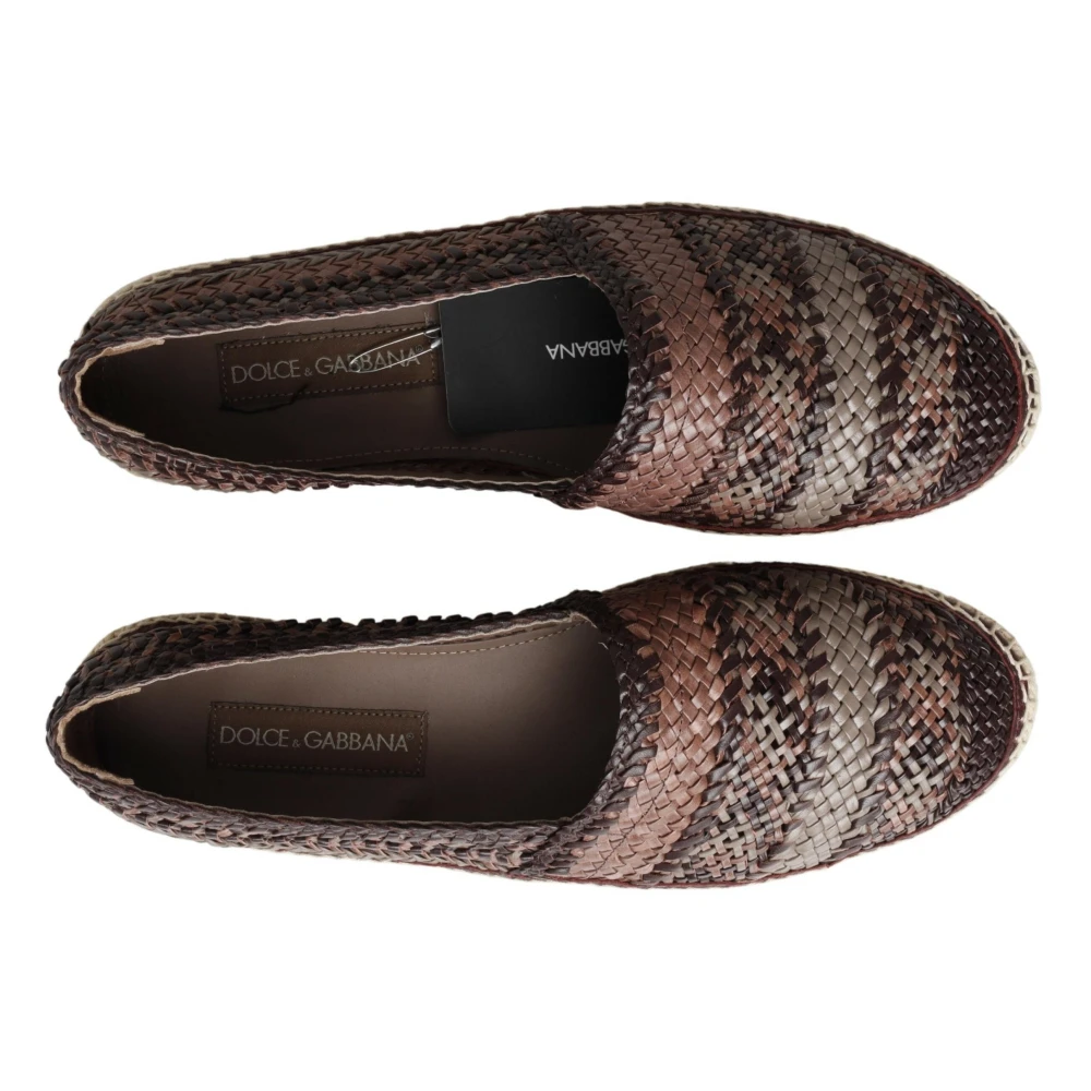 Dolce & Gabbana Multicolor Buffalo Leren Instap Espadrilles Multicolor Heren