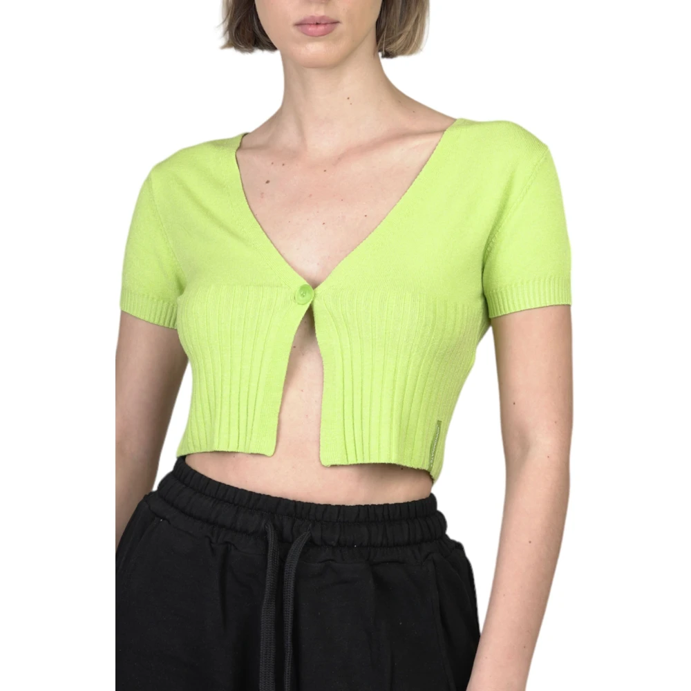 Hinnominate Stijlvolle korte mouw vest Green Dames