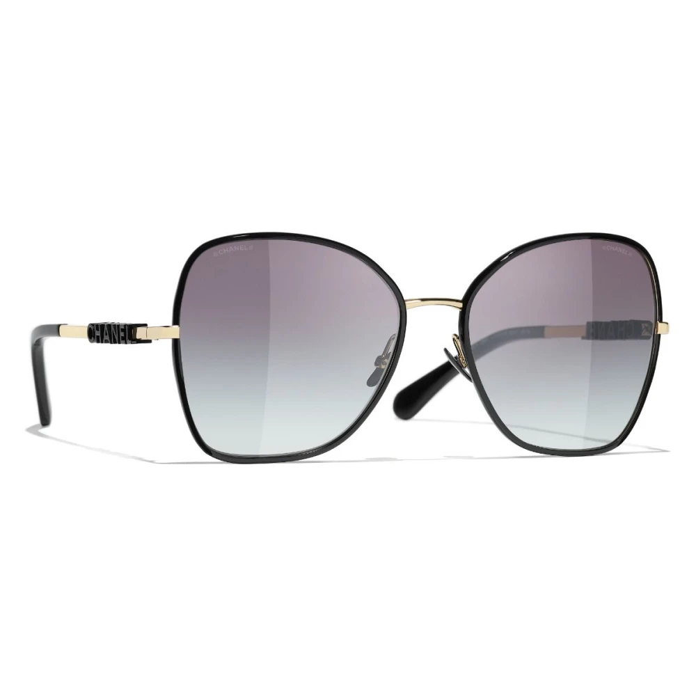 Chanel Women's Black Butterfly Sunglasses