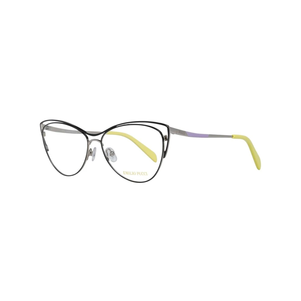 EMILIO PUCCI Zwarte Dames Optische Frames met Merkhoes Black Dames