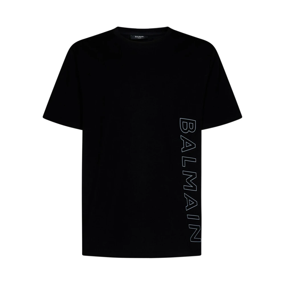Balmain Logo T-shirt Black Heren