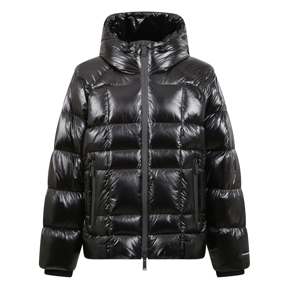 Dsquared2 Men's Black Winter Jackets, Xl, Technical Fabric Hooded Jacket