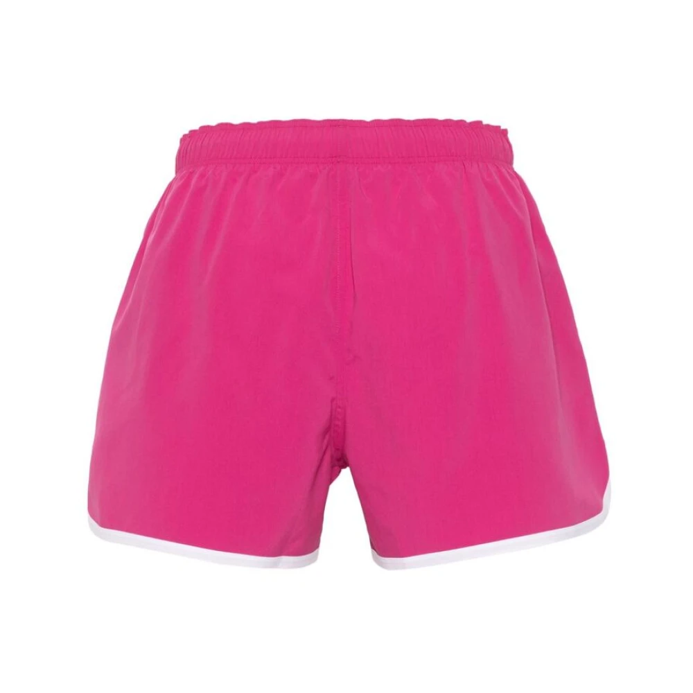 Palm Angels Fuchsia Beachwear met Mesh Voering Pink Heren