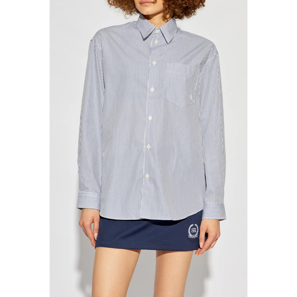 Sporty & Rich Katoenen shirt van White Dames